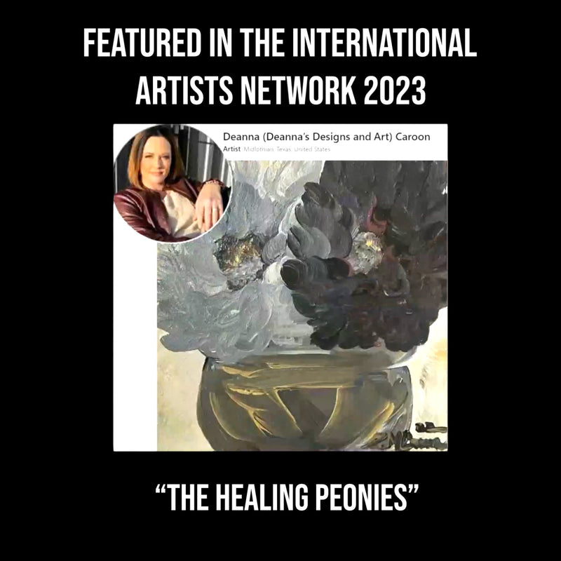 “The Healing Peonies” Fine Art by Deanna Caroon