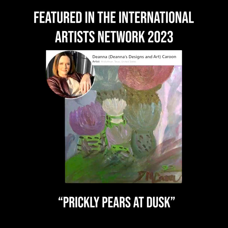 “Prickly Pears at Dusk” Fine art by Deanna Caroon