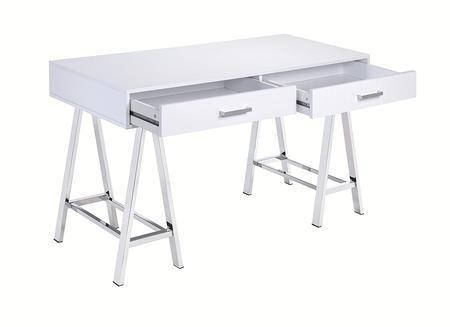ACME Coleen Desk in White High Gloss & Chrome 92229