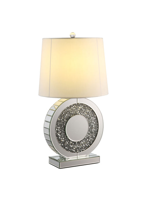 ACME Noralie Table Lamp, Mirrored & Faux Diamonds