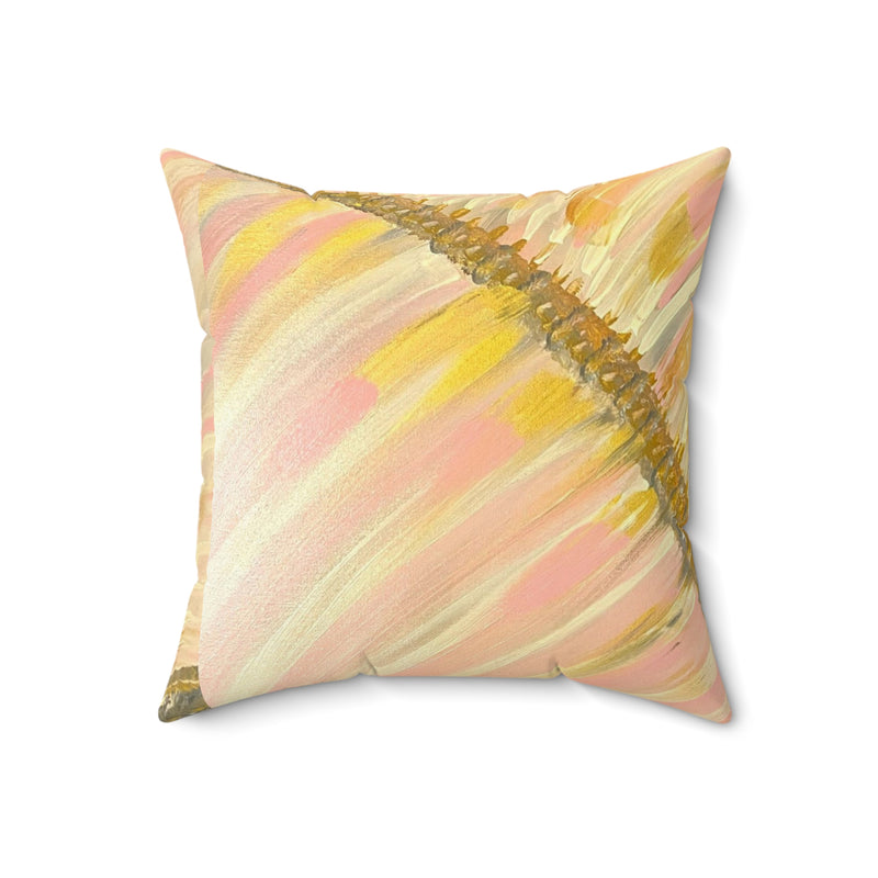 "Disjointed -4" by Deanna Caroon Spun Polyester Square Pillow