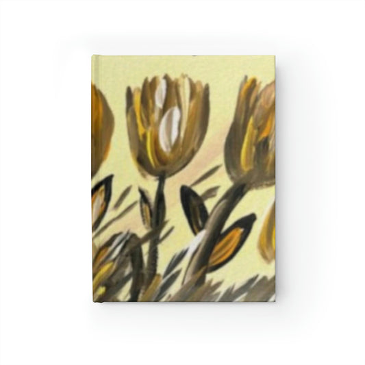 The Golden Tulips Art by  Deanna Caroon Journal - Ruled Line