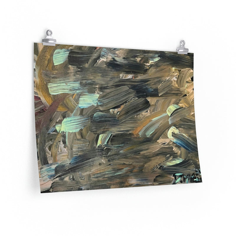 Brushstrokes For Chase Original Abstract Artwork by Deanna Caroon Premium Matte horizontal posters