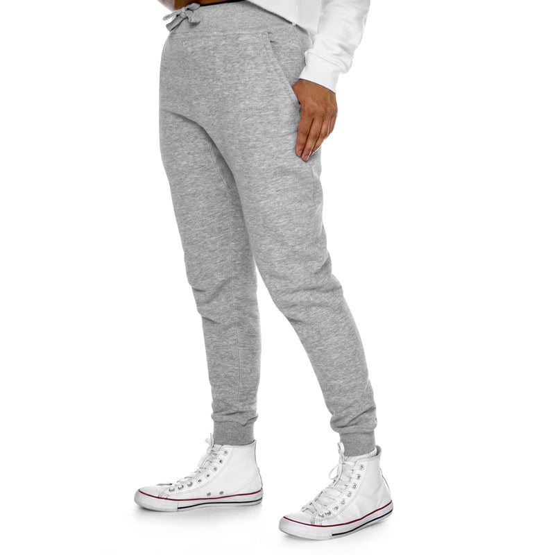 Brave, Strong ,Resilient, Black and White Premium Fleece Joggers