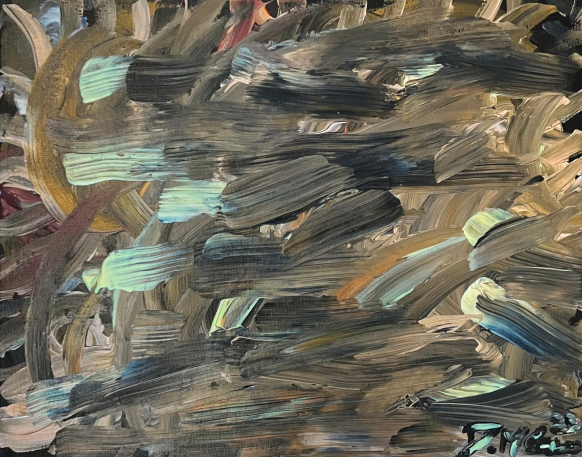 Brushstrokes For Chase Original Abstract Fine Art par Deanna Caroon