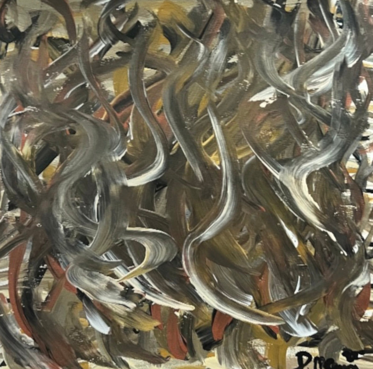 Metallic Waves Fine Abstract Art by Deanna Caroon