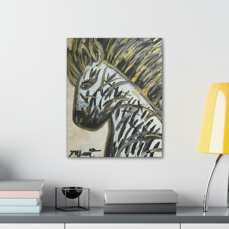 “Invisible No More, The Mighty Zebra” Fine Art by Deanna Caroon Canvas Gallery Wraps