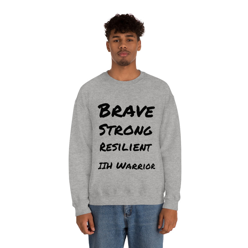 Brave Strong Resilient IIH Warrior Unisexe Heavy Blend™ Crewneck Sweatshirt