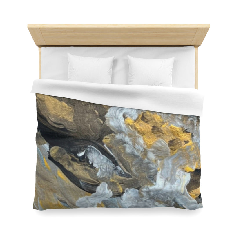 "Strength" Abstract- Microfiber Duvet Cover