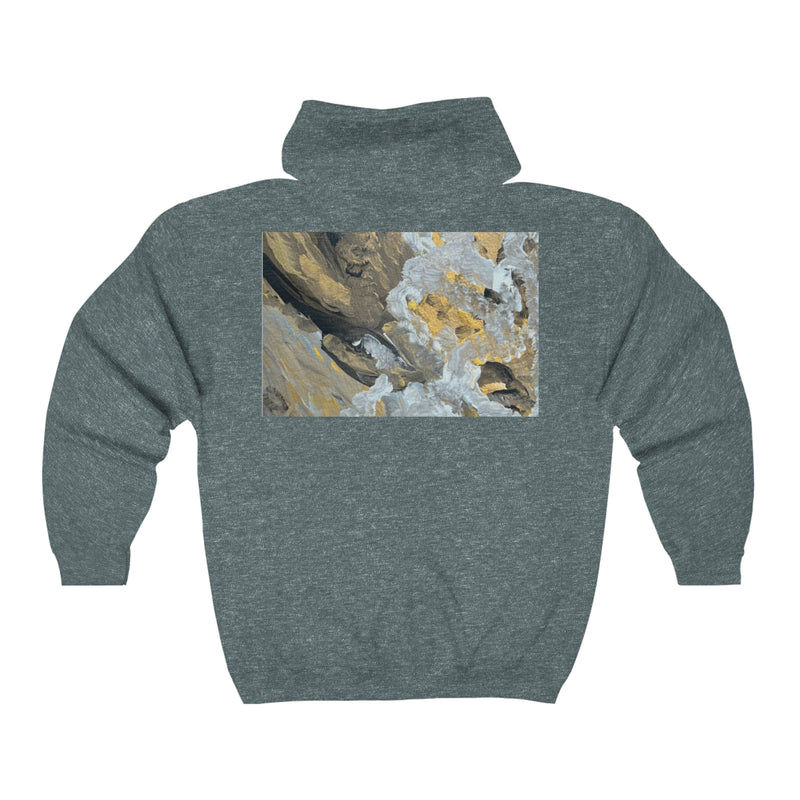 "Strength" Abstract-  Unisex Heavy Blend™ Full Zip Hooded Sweatshirt