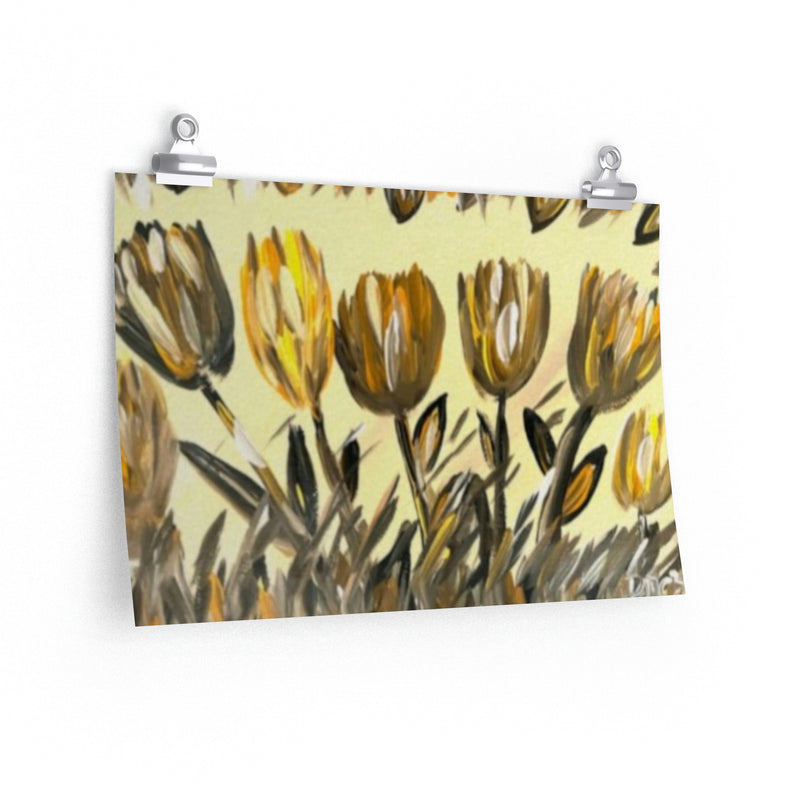 The Golden Tulips 2 By Deanna Caroon Premium Matte horizontal posters
