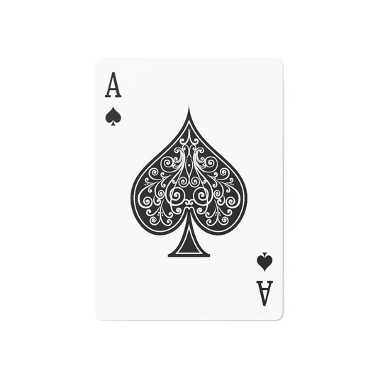 Every Now and then I Fall Apart noir avec logo blanc Sensibilisation EDS Cartes de poker personnalisées