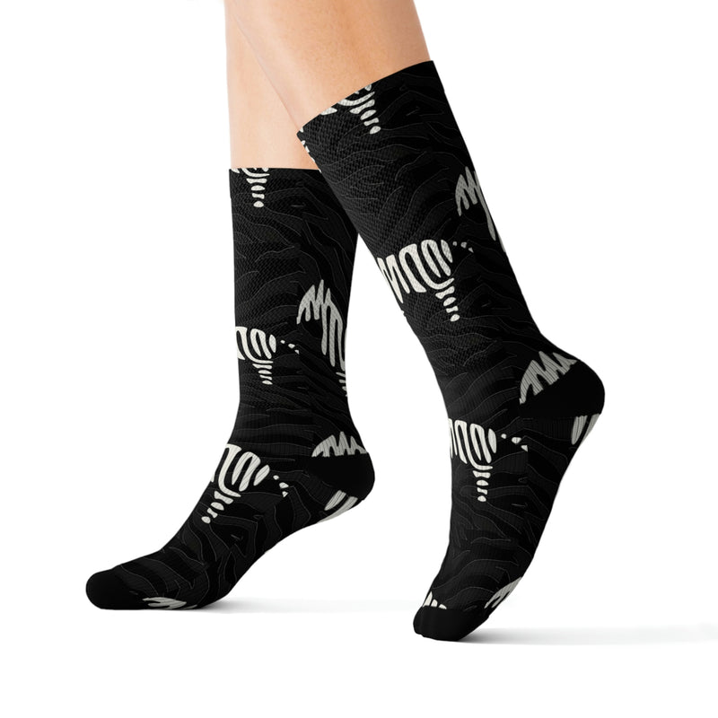 EDS Awareness Zebra Sublimation Socks