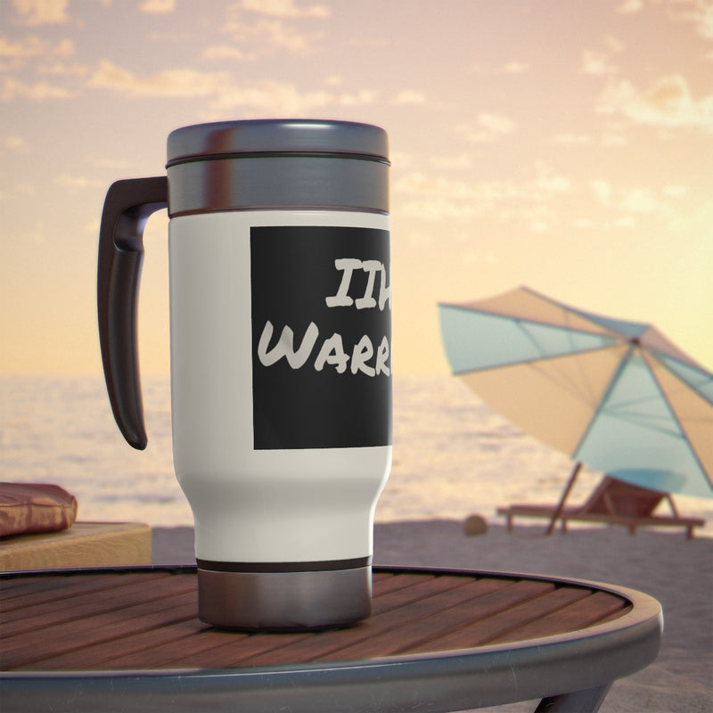 IIH Warrior -Stainless Steel Travel Mug with Handle, 14oz