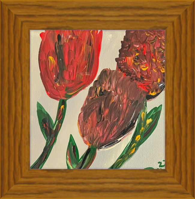 “My Darling Sweet Pea”6 1/16" x 6 1/4", 9 1/8" x 9 3/8 Art Prints W/Matting and Framing Options