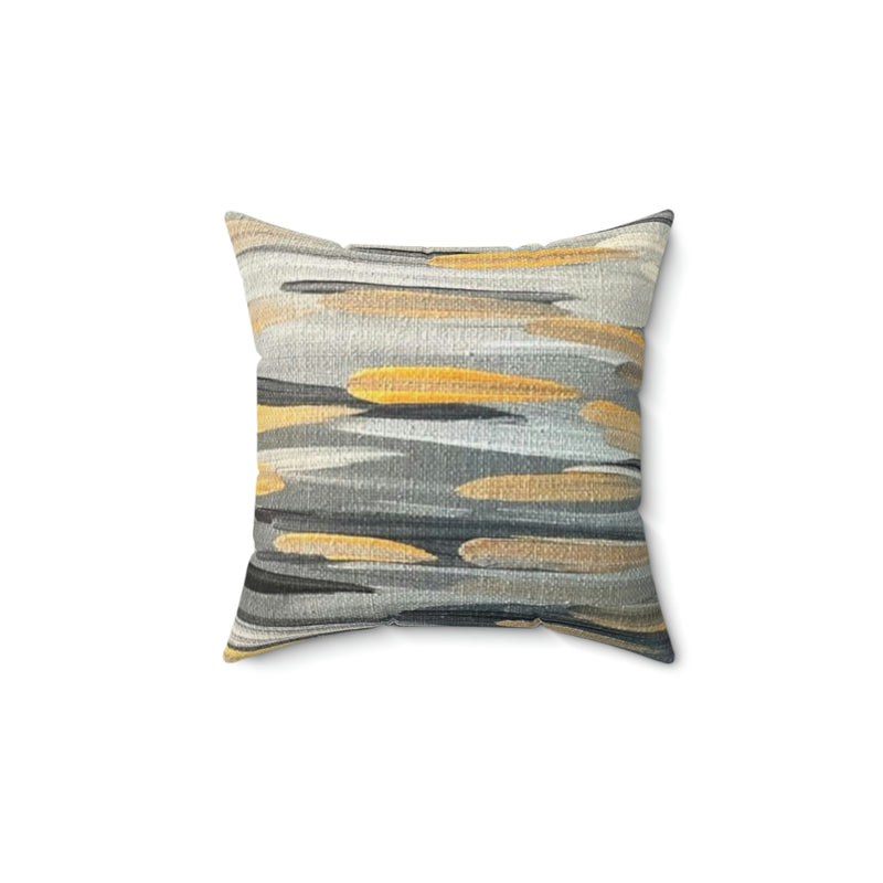 "Zebra Brushstrokes" Spun Polyester Square Pillow