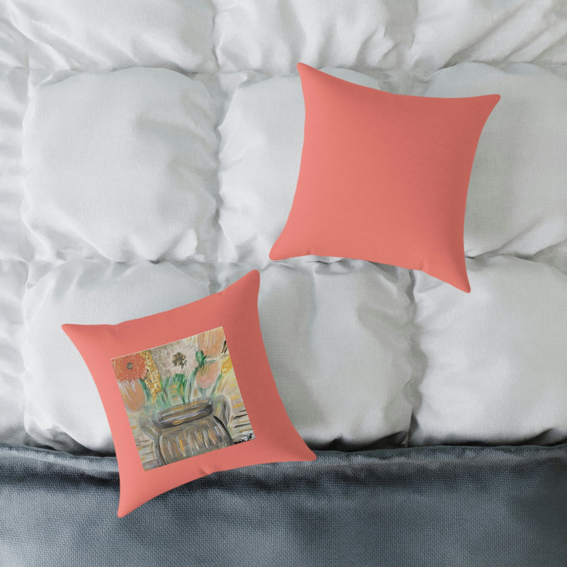 The Greg Coral Spun Polyester Pillow