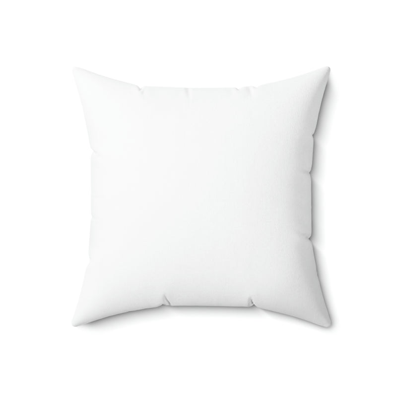 Smell The Flowers in White Spun Polyester Square Pillow