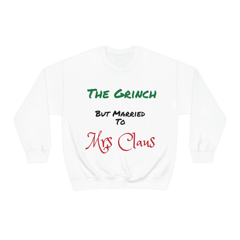 Le Grinch mais marié à Mme Claus - Sweat-shirt à col rond Heavy Blend™ unisexe