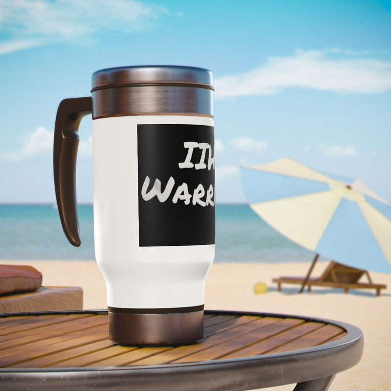 IIH Warrior -Stainless Steel Travel Mug with Handle, 14oz