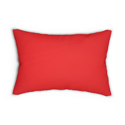 “Love you More” Red Spun Polyester Lumbar Pillow