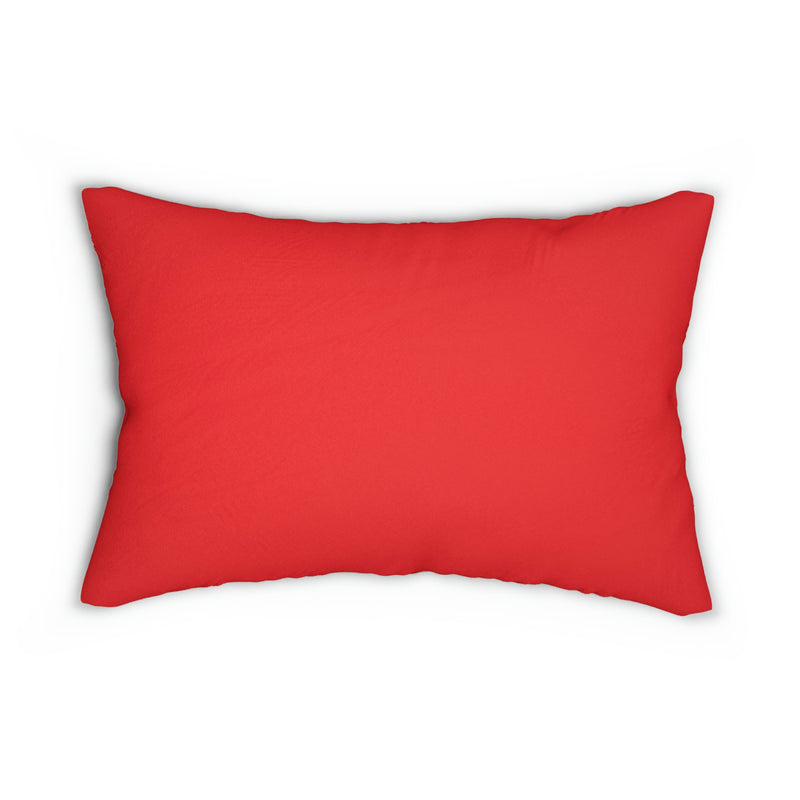 “Love you More” Red Spun Polyester Lumbar Pillow