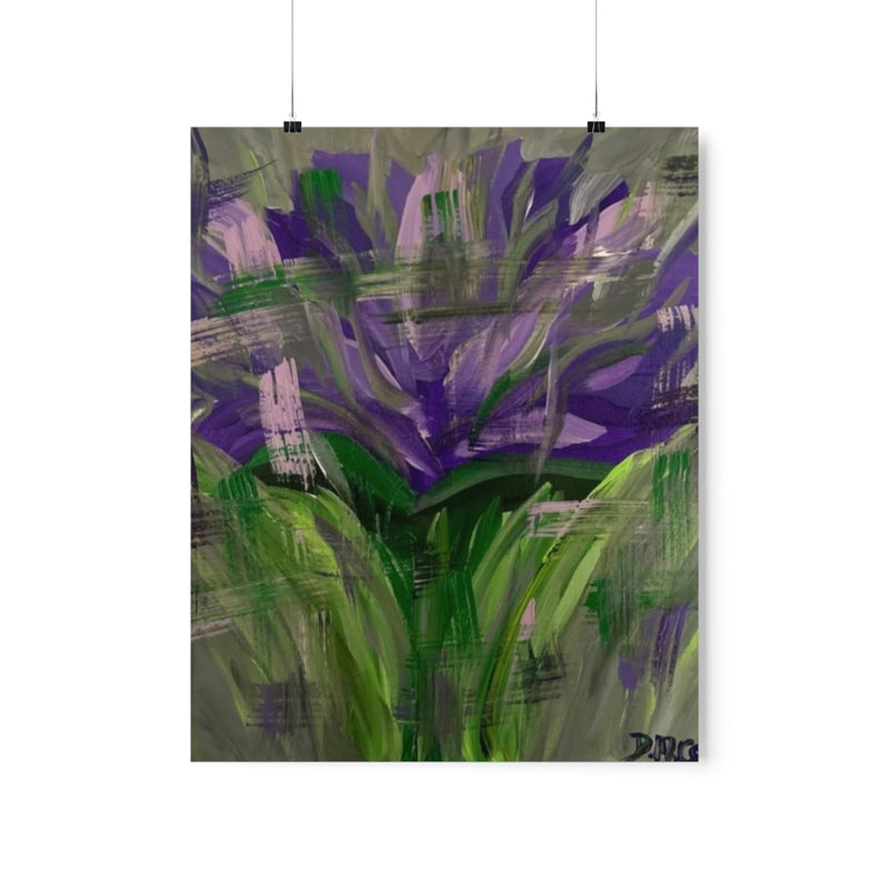The Amethyst Iris 2 Artwork par Deanna Caroon Posters verticaux mats de qualité supérieure