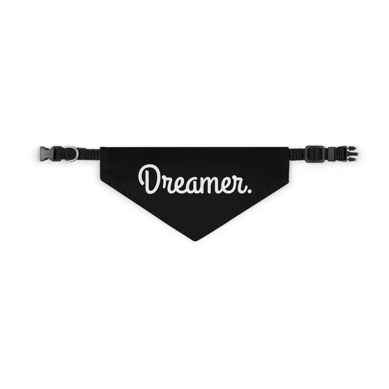 Dreamer. Black and White - Pet Bandana Collar