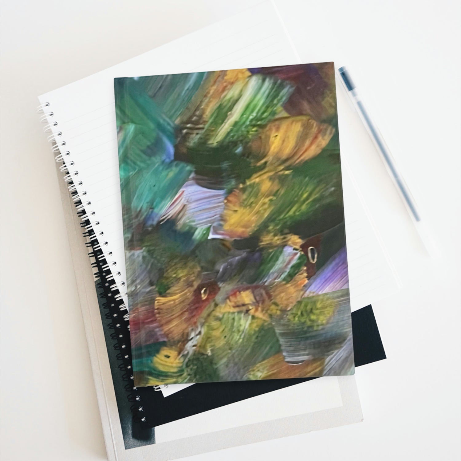 The Aurora Art By Deanna Caroon Hard Cover Journal - Ruled Line