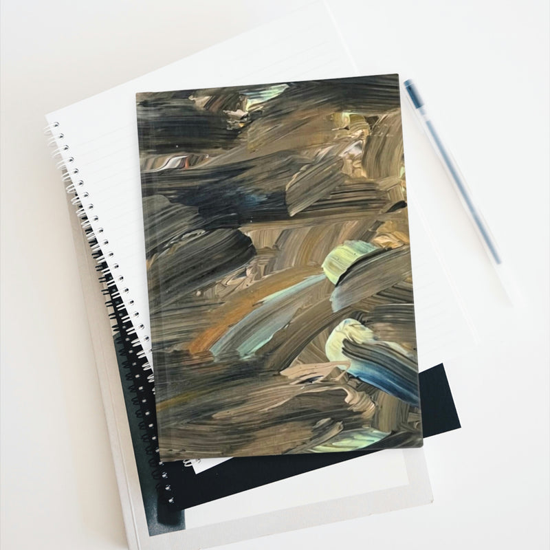 Brushstrokes For Chase Art by Deanna Caroon Hard Cover Journal - Ruled Line