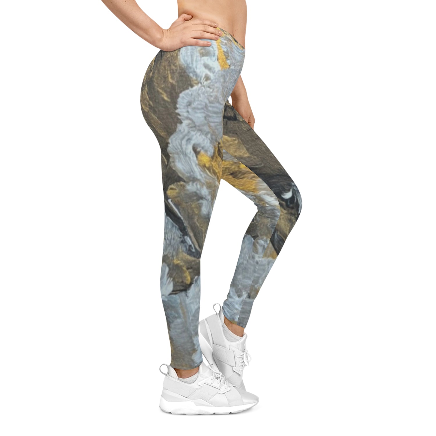 "Strength" Abstract-  Women's Casual Leggings