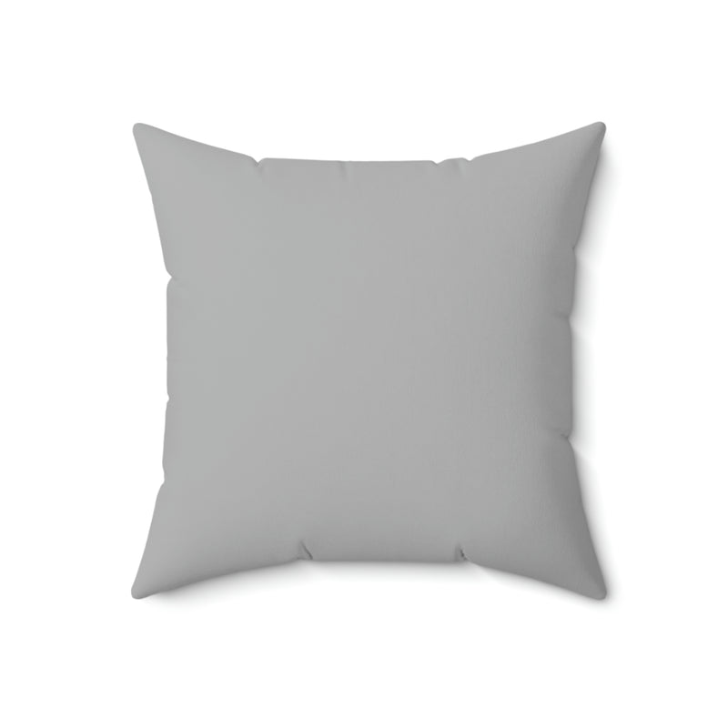 A initial in Gray Spun Polyester Square Pillow