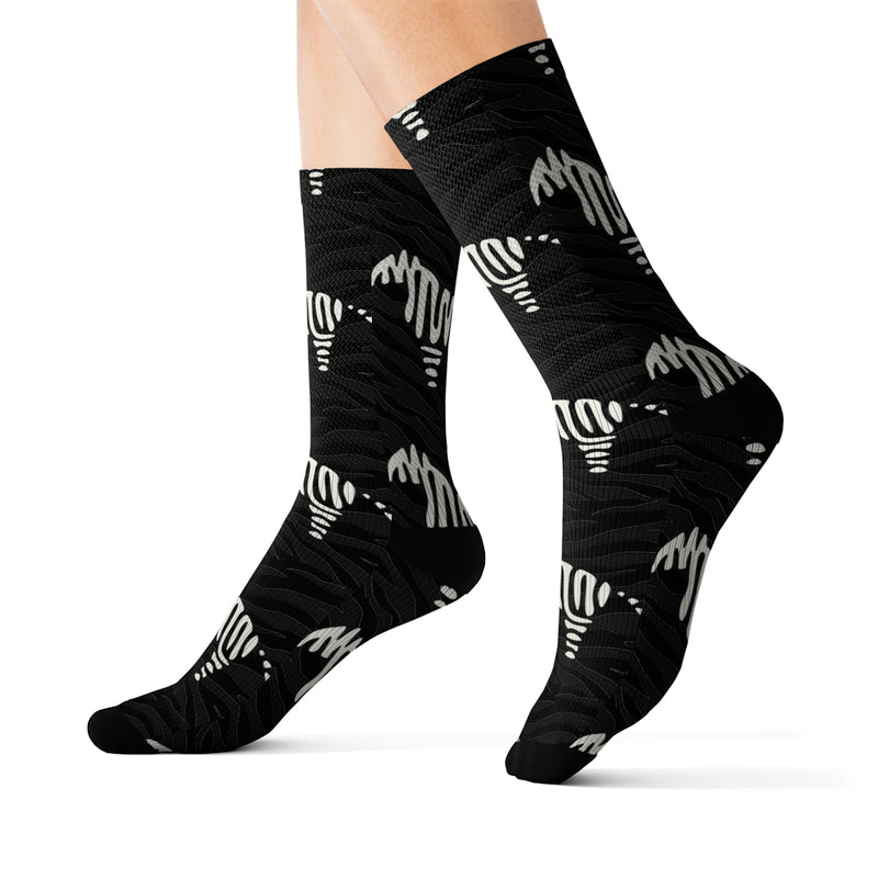 EDS Awareness Zebra Sublimation Socks