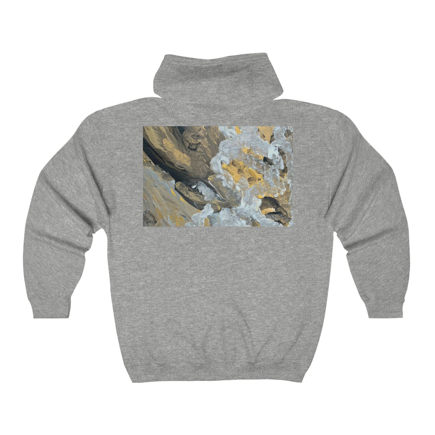 "Strength" Abstract-  Unisex Heavy Blend™ Full Zip Hooded Sweatshirt