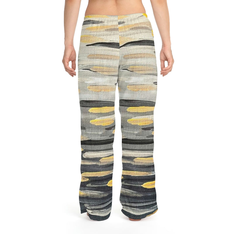 “Zebra Brushstrokes”   Women's Pajama Pants (AOP)