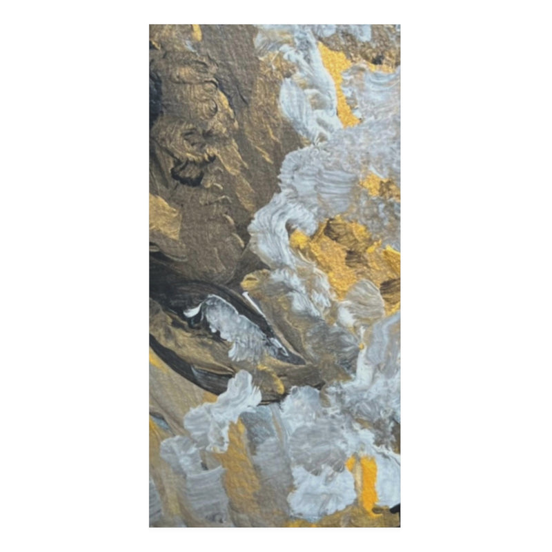 "Strength" Abstract-  Mink-Cotton Towel