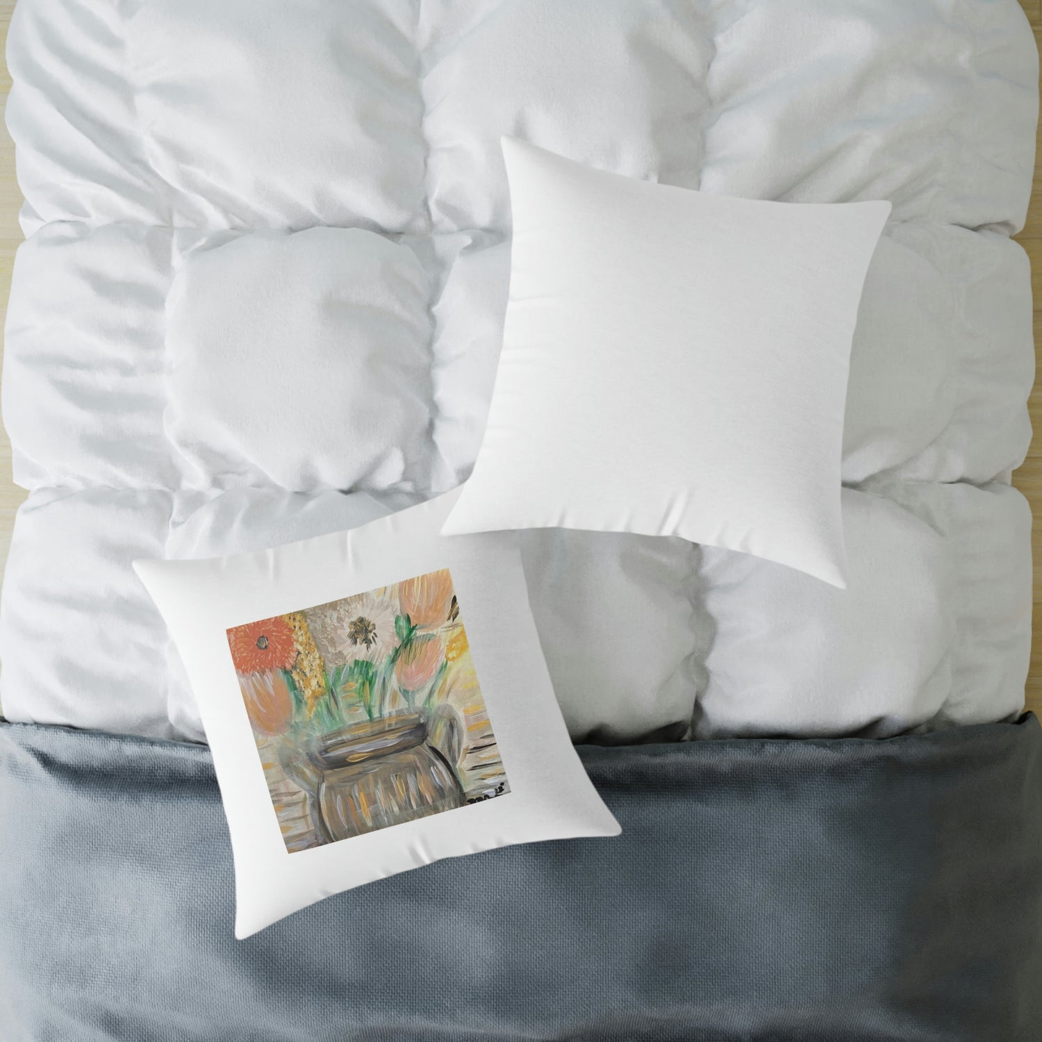 The Greg White Spun Polyester Pillow