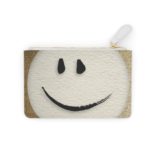 “Gold Smiley” Mini Clutch Bag