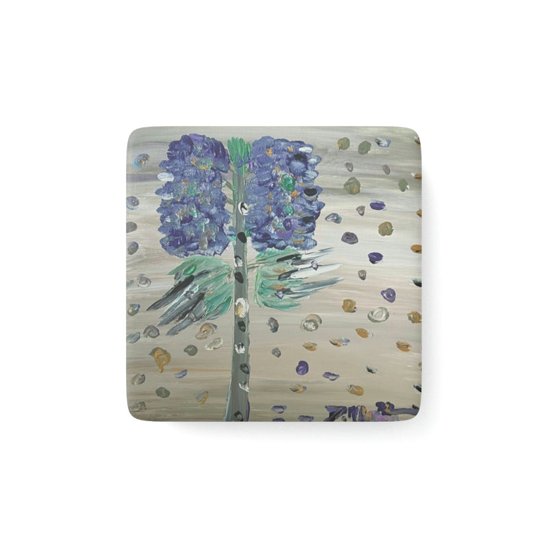“Bluebonnet Memories” Porcelain Magnet, Square