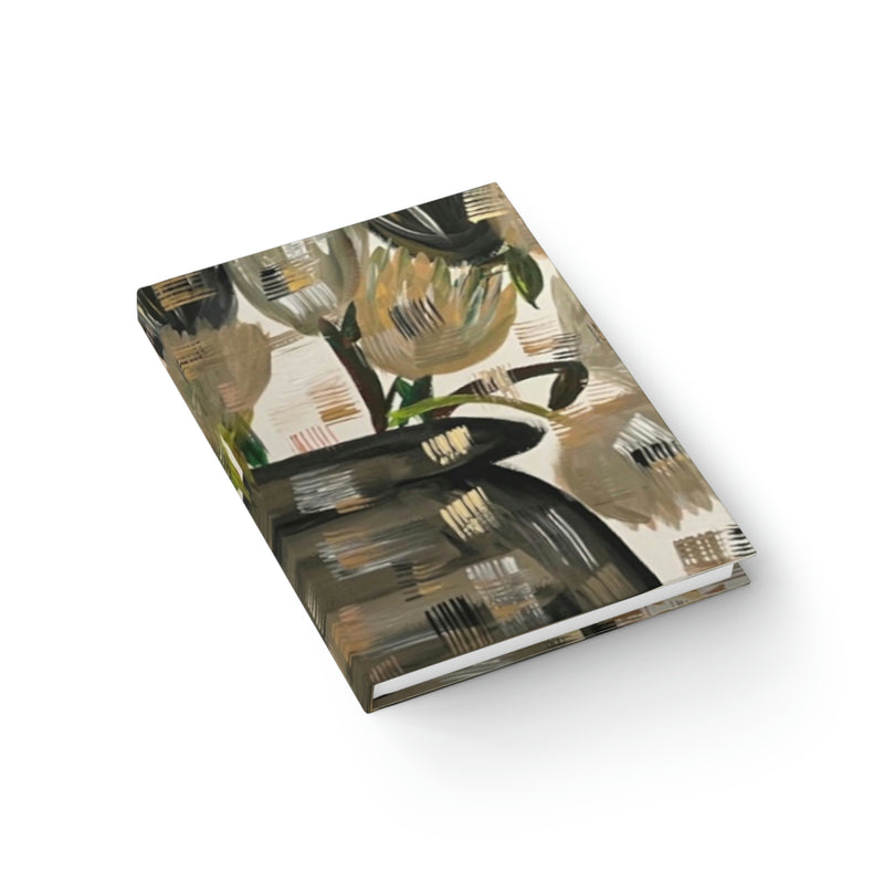 Deanna's Flowers Art by Deanna Caroon Hard Cover Journal - Ruled Line