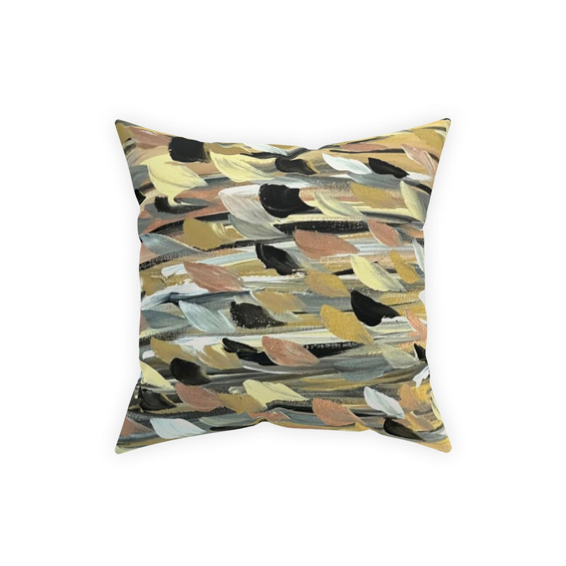 Rose Hold Brushstrokes   Broadcloth Pillow
