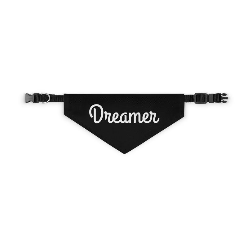 Dreamer. black and white- Pet Bandana Collar