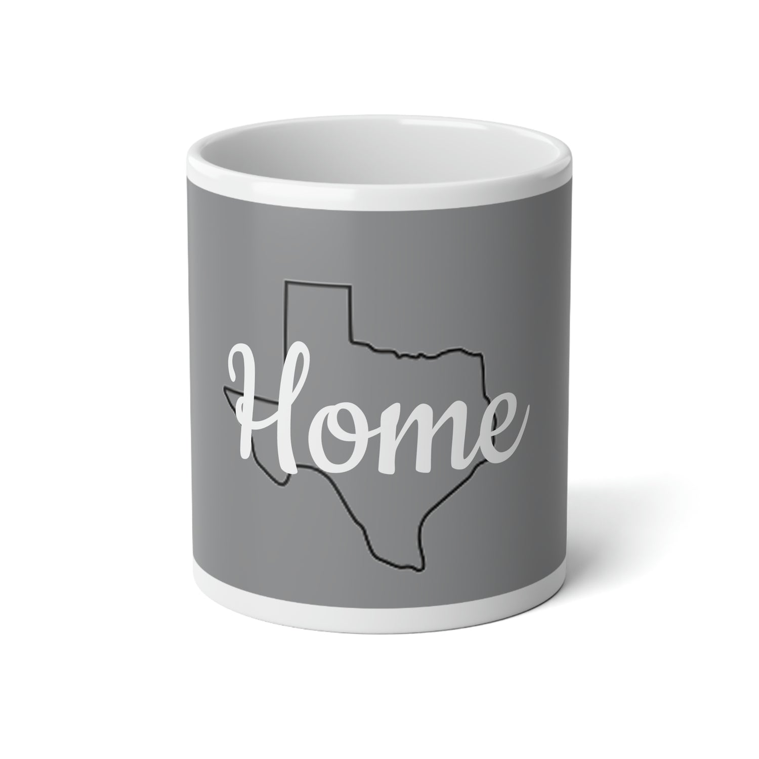 Tasse géante Texas Home, gris, 20 oz