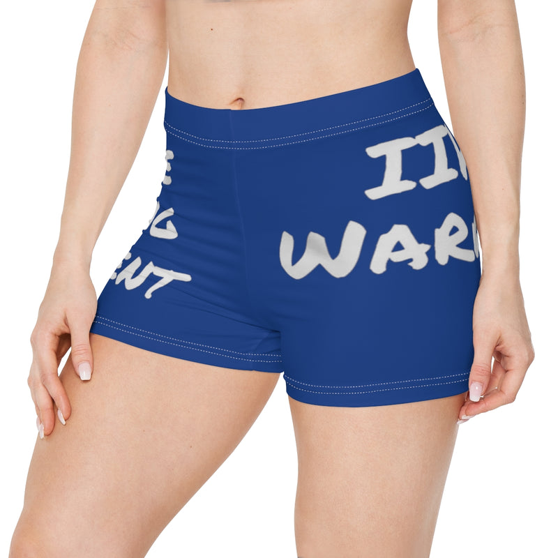 Brave, Strong, Resilient, IIH, Warrior - Blue- Women's Shorts