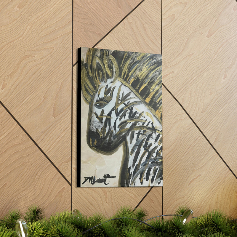 “Invisible No More, The Mighty Zebra” Fine Art by Deanna Caroon Canvas Gallery Wraps