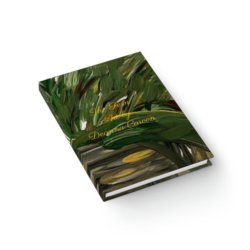 L'art de la fougère par Deanna Caroon Hard Cover Journal - Ruled Line