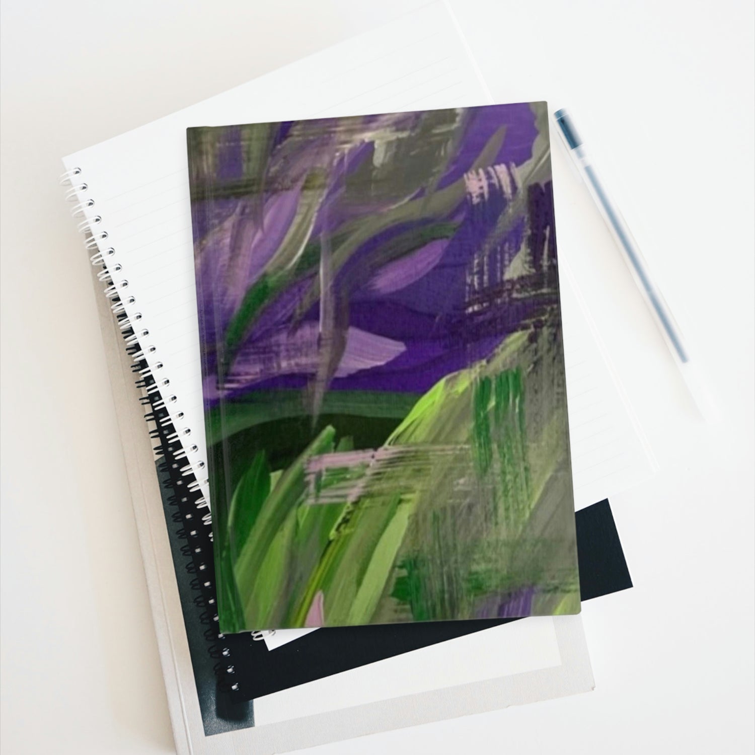 The Amethyst Iris by Art by Deanna Caroon Journal à couverture rigide - Vierge