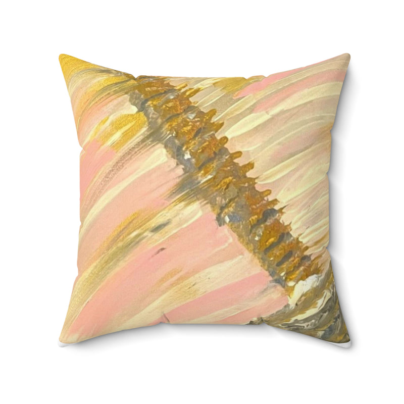 "Disjointed-3" by Deanna Caroon Spun Polyester Square Pillow