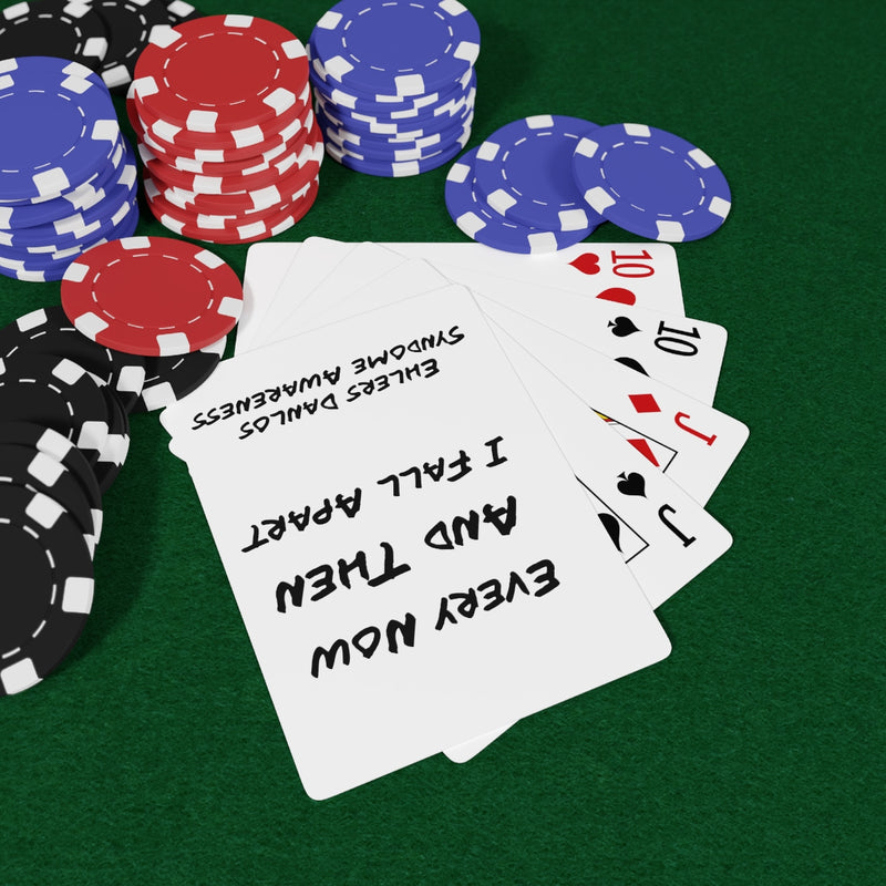 De temps en temps, je m'effondre en noir et blanc - Cartes de poker personnalisées