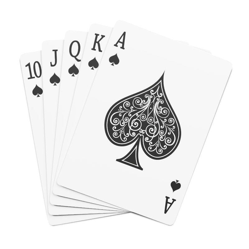 Every Now and then I Fall Apart black and White - Custom Poker Cards